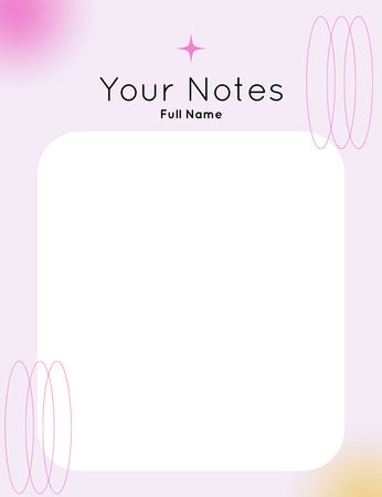Simple Daily Planner on Gradient Notepad 107x139mm Design Template