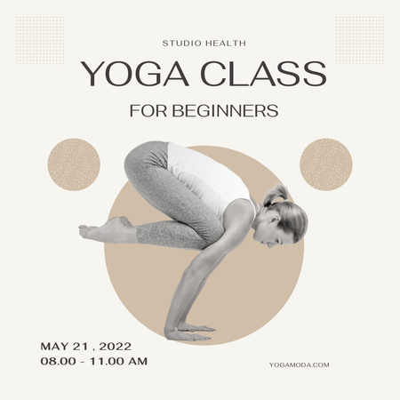 Special Offer on Yoga for Beginners Instagram Design Template