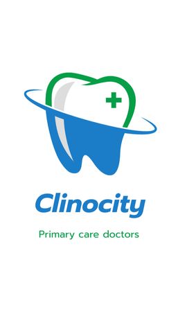 Szablon projektu Oferta usług kliniki dentystycznej Business Card US Vertical