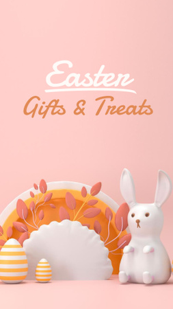 Easter gifts pink Instagram Story tervezősablon