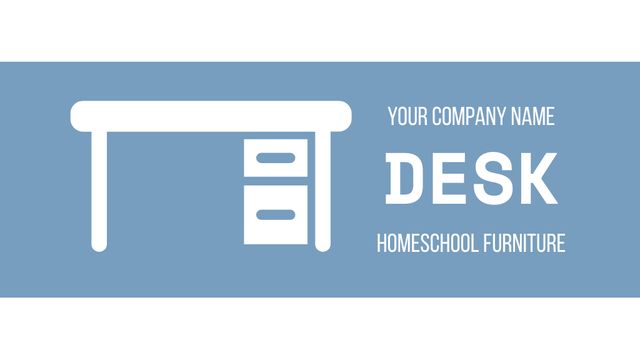 Designvorlage Educational Equipment Offer on Blue für Label 3.5x2in
