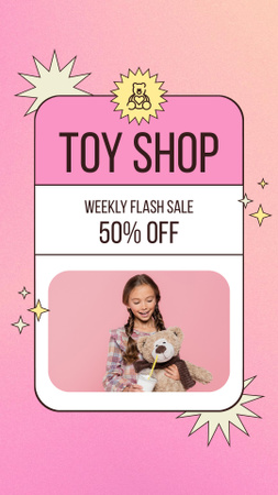 Weekly Flash Sale of Toys Instagram Story – шаблон для дизайна