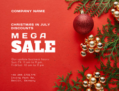 Incredible July Christmas Items Sale Announcement