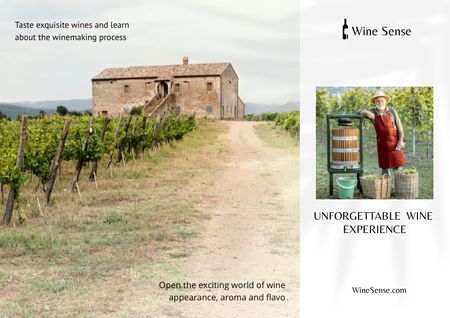 Modèle de visuel Wine Tasting Announcement - Brochure