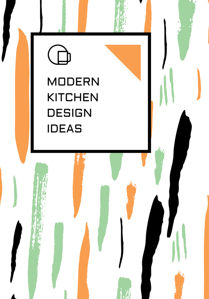 Modern Kitchen Design Studio Services Ad Poster 28x40in tervezősablon