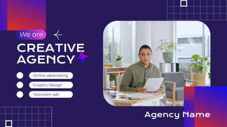 Platilla de diseño Reliable Creative Agency Services With Discounts Offer Full HD video