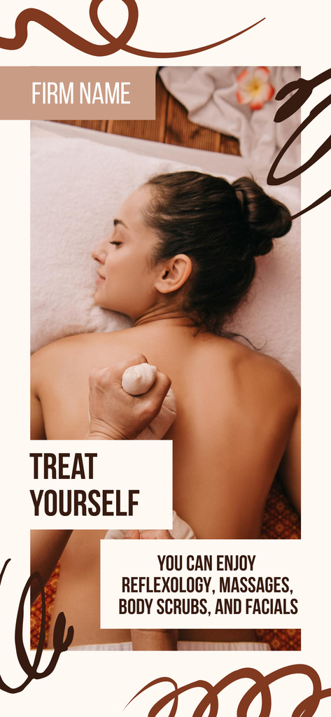 Spa Treatment Offer with Massage Snapchat Moment Filter Šablona návrhu