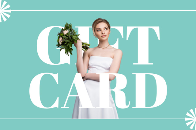 Wedding Dress Rental Store Gift Certificate – шаблон для дизайну
