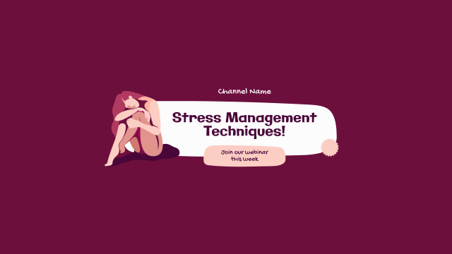 Episode about Stress Management Techniques Youtube Design Template