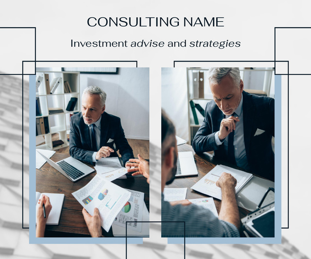 Business Consulting Services Offer Large Rectangle – шаблон для дизайну