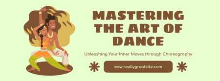 Classes of Mastering Art of Dance Facebook cover Design Template