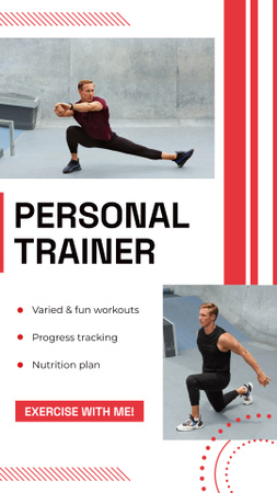 Platilla de diseño Personal Coach Services With Nutrition Planning Offer Instagram Video Story