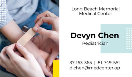 Pediatric Medical Center Ad Business card Design Template