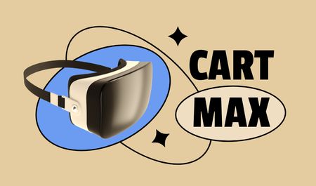 Designvorlage VR Equipment Ad für Business card