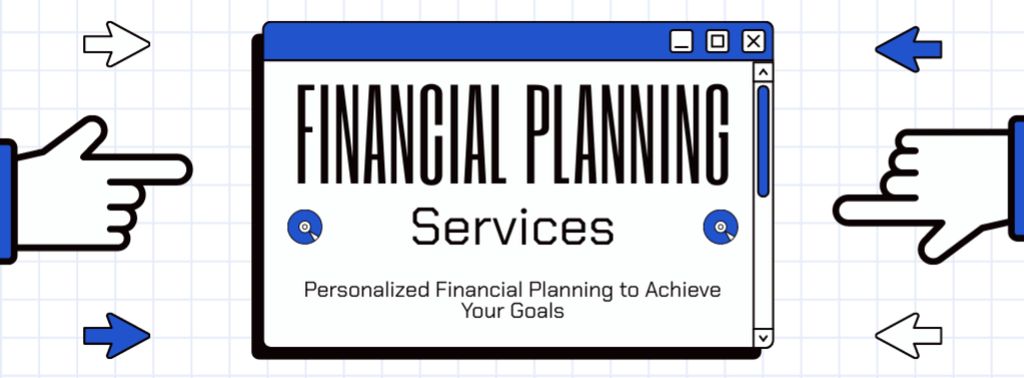 Offer of Personalized Financial Planning Services Facebook cover Modelo de Design