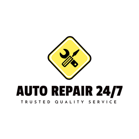 Auto Repair Ad Logo Design Template