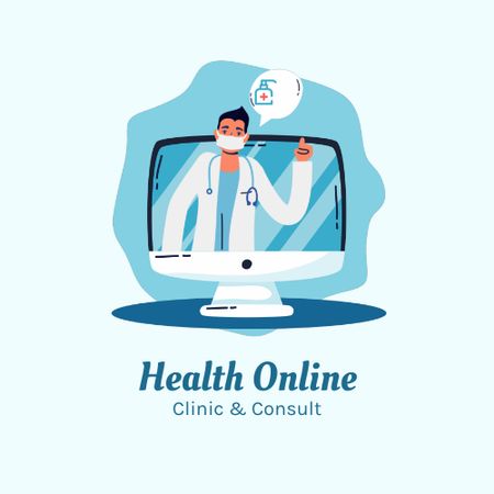 Ontwerpsjabloon van Animated Logo van embleem van de kliniek