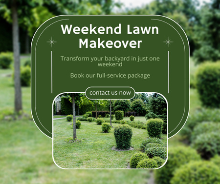 bahçe hizmetleri Facebook Tasarım Şablonu