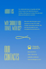 Travel Agency Ad with Offer of Coach Tours