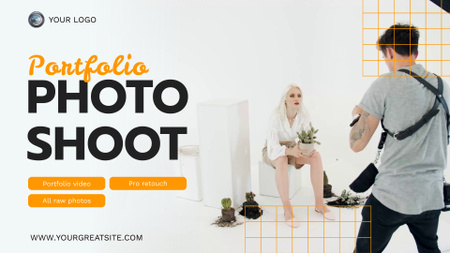 Professional Photoshoot For Portfolio With Retouch Full HD video Modelo de Design