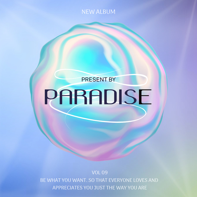 Template di design Music Album Cover Paradise Album Cover