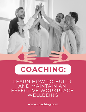Building Effective Workplace Wellbeing Poster 8.5x11in Modelo de Design