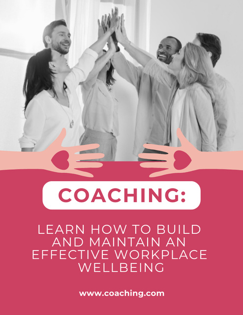 Course on Building Propper Workplace Mood Poster 8.5x11in – шаблон для дизайна