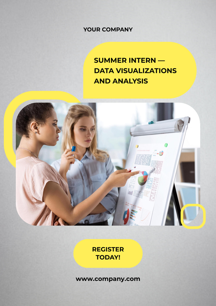 Summer Job Training Offer Poster tervezősablon