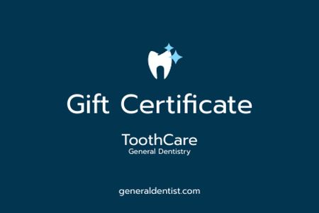 Dentist Services Offer Gift Certificate Modelo de Design