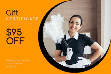 Cleaning Services Gift Certificate – шаблон для дизайну