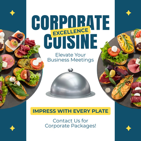 Plantilla de diseño de Servicios Corporativos de Cocina y Catering Instagram 