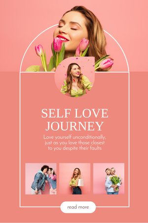 Welcome to Self Love Journey Pinterest Design Template