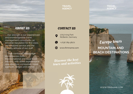 Plantilla de diseño de Travel Tour Offer Brochure 