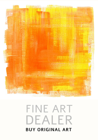 Fine Art Dealer Ad Flyer A5 Design Template