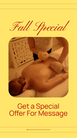 Special Autumn Offer for Massage Services TikTok Video Design Template