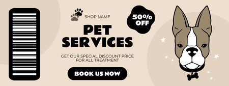 All Pet Services Discount Coupon Design Template