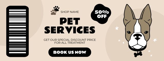 Ontwerpsjabloon van Coupon van All Pet Services Discount