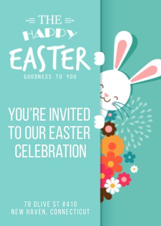 Platilla de diseño Easter Holiday Celebration Announcement Invitation