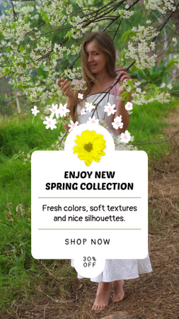 Plantilla de diseño de Discount For Fashion Collection With Fine Colors TikTok Video 