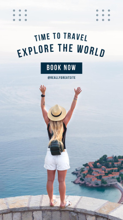 Travel Agency Advertisement Instagram Story Design Template