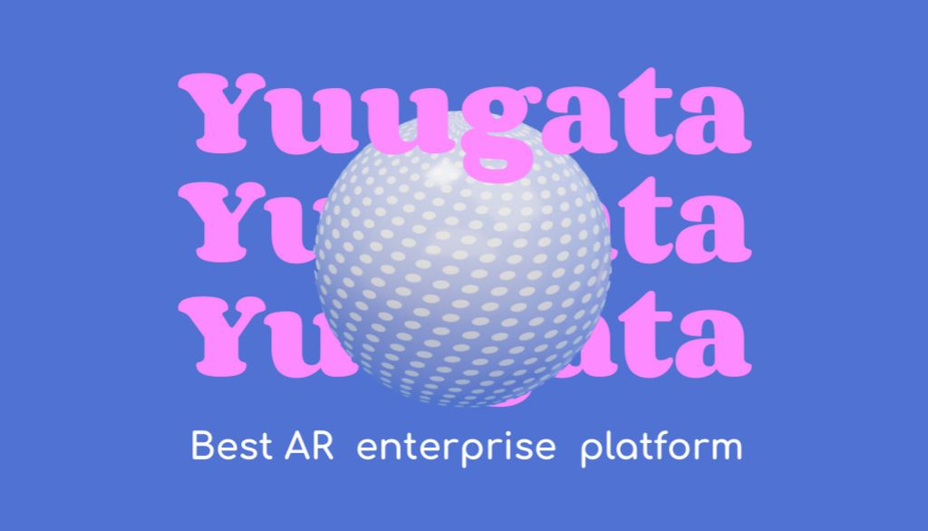 Advertisement for Best Augmented Reality Presentation Platform Business Card US – шаблон для дизайну