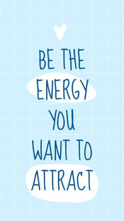 Platilla de diseño Inspirational Phrase about Own Energy Instagram Story