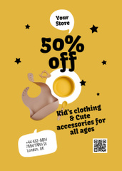 Black Friday Offer for Kids' Clothing on Yellow