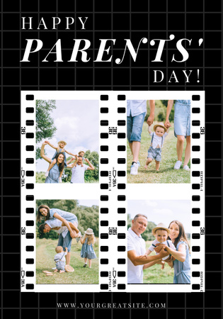 Plantilla de diseño de Happy parents' Day Poster 28x40in 