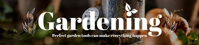 Ontwerpsjabloon van Ebay Store Billboard van Sale Offer of Garden Tools