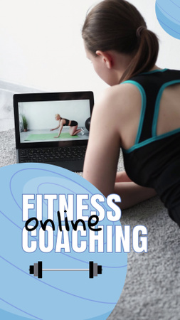 Designvorlage Bequemes Online-Fitness-Coaching-Angebot für TikTok Video