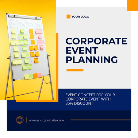 Corporate Party Planning Process Instagram Design Template
