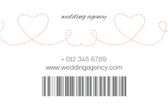Wedding Agency Service Promotion And Couple Riding Tandem Bicycle