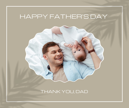 Father's day greeting,facebook post Facebook Design Template