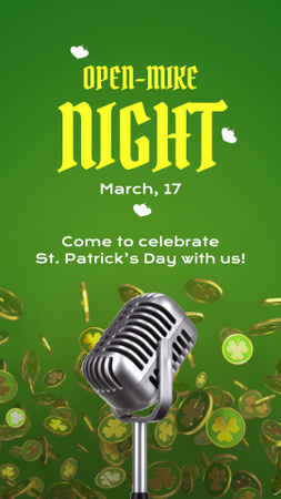 Template di design Patrick's Day Party Celebration Night Offer Instagram Video Story
